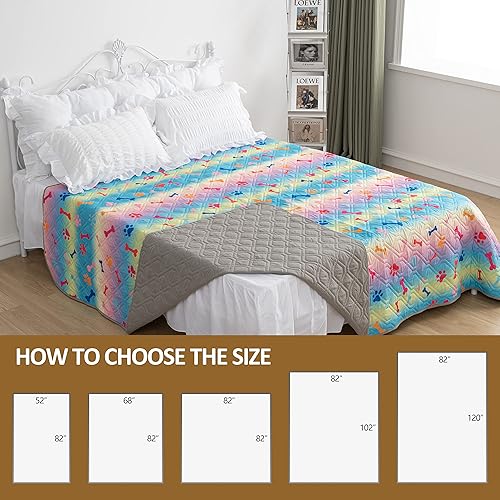 Miniatura 7 de Fundas impermeables para cama de perro para protección de sofá, manta protectora de muebles para mascotas (82 x 102 pulgadas, beige y arena)