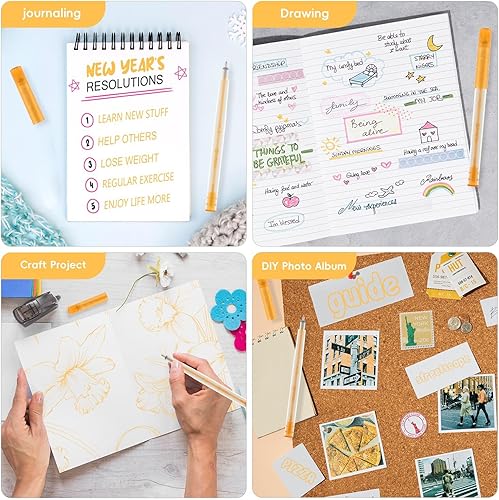 Miniatura 6 de DOOHALO Bolígrafo dorado con purpurina de gel para Cricut Maker 3MakerExplore 3Air 2Air Gel Gollter marcadores variados puntos para dibujar