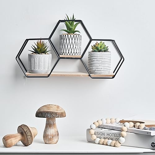 Miniatura 8 de TERESA'S COLLECTIONS Plantas artificiales modernas en maceta para decoración del hogar, planta falsa de interior, decoración de pared bohemia con