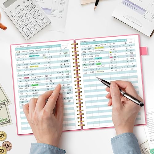 Miniatura 6 de Regolden-Book Check Registers for Personal Checkbook Register, Bank Accounting Ledger Book for Small Business, Transaction Registers Log Book, Check