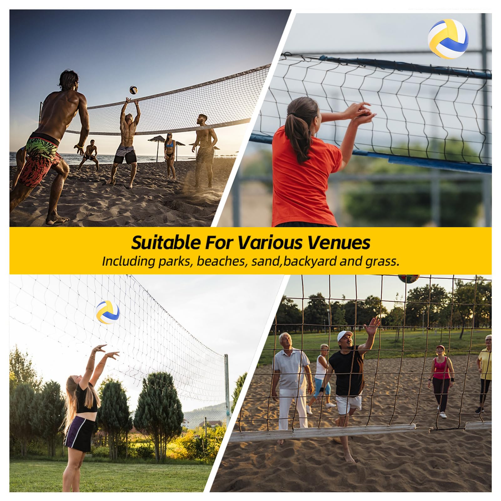 Changor Beachvolleyball-Set mit Tragbarem Design