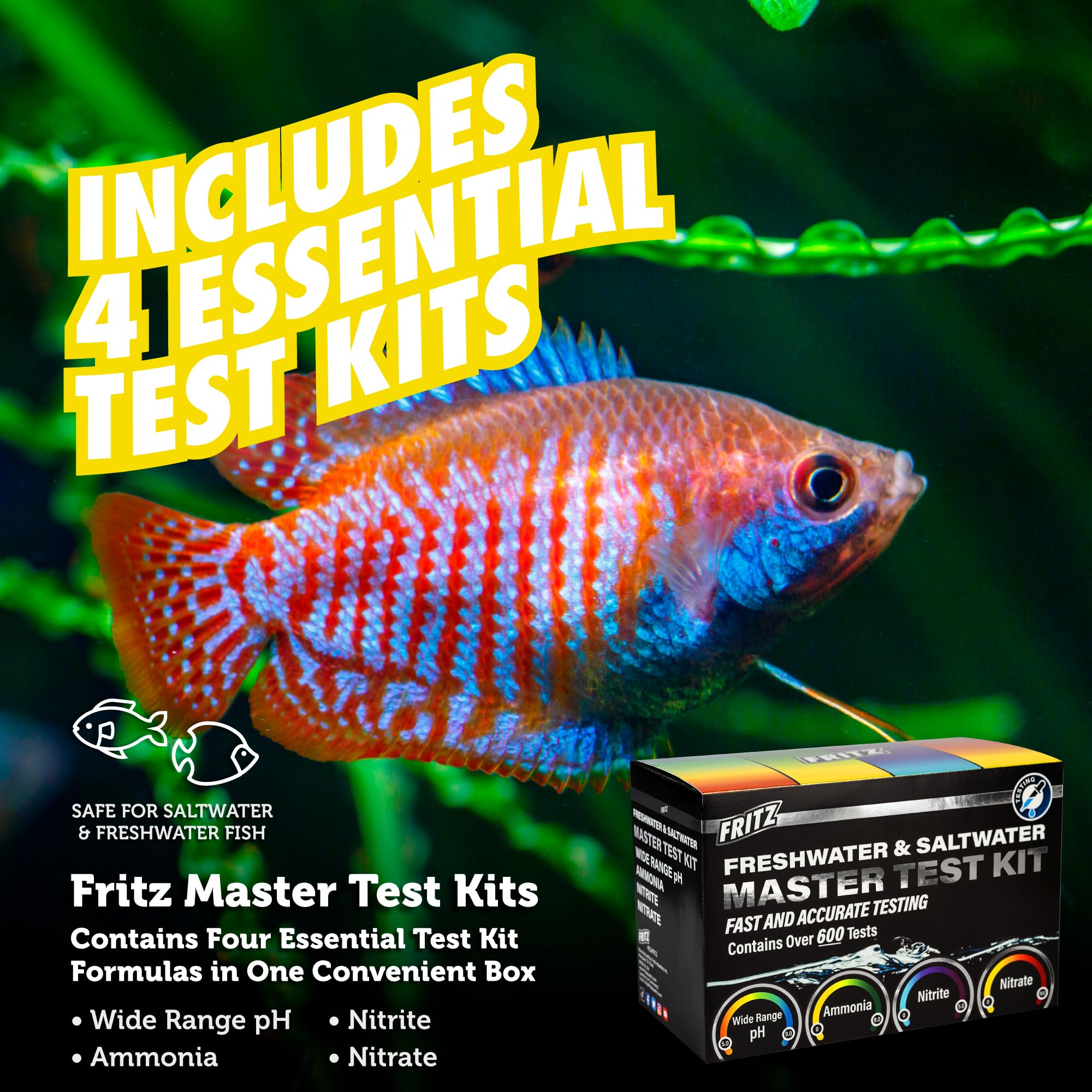 Fritz Master Test Kit Chart.pdf Fish Tank Water Testing Kit Fritz Master Test Kit - Freshwater ...