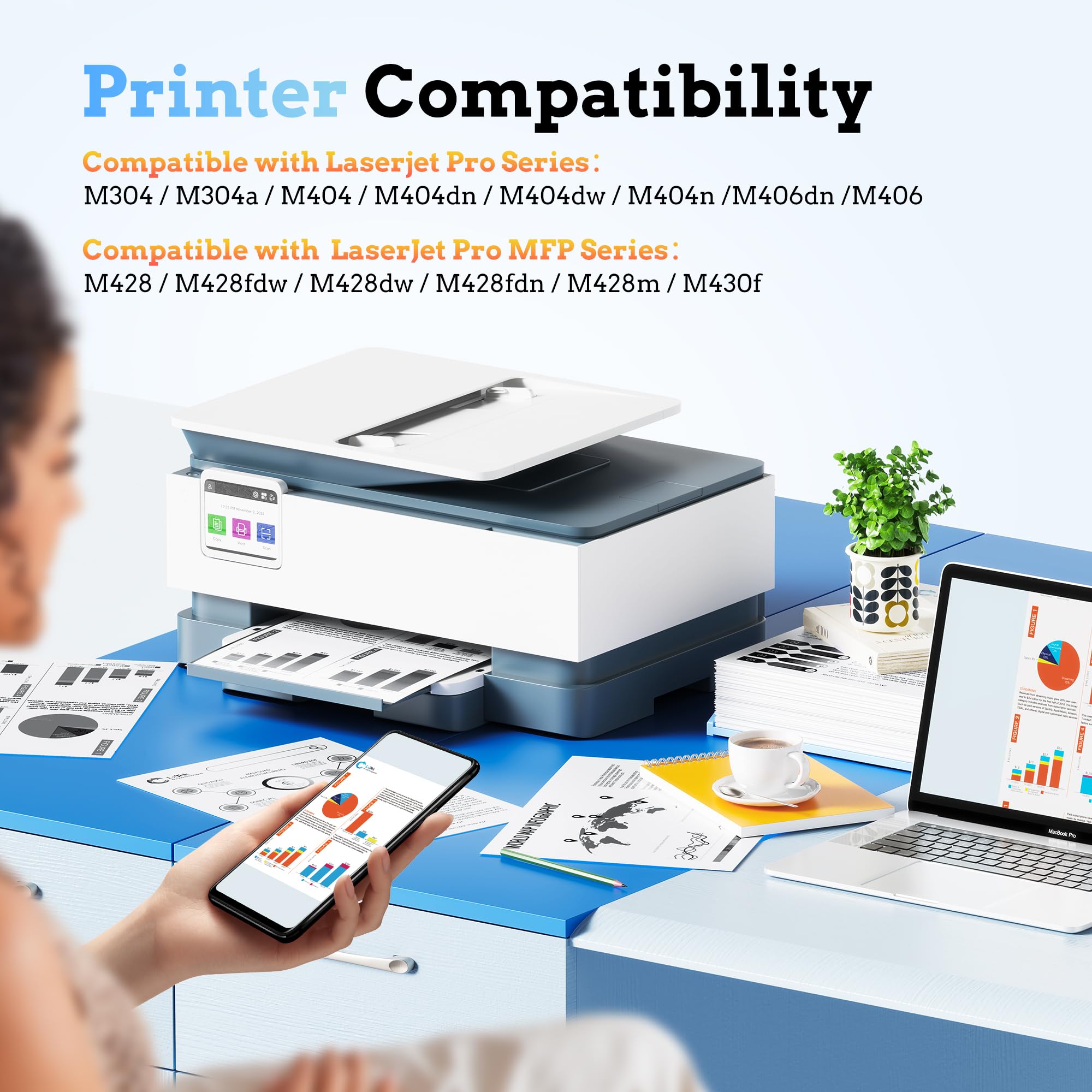 LxTek 59A CF259X Toner Noir avec Puce pour HP 59A 59X CF259A CF259X 59X 59 A CF259 A CF259 A Compatible avec HP LaserJet Pro MFP M428DW Toner M404DN M404DW M428FDW M428FDN M404 M428 (1 Noir)