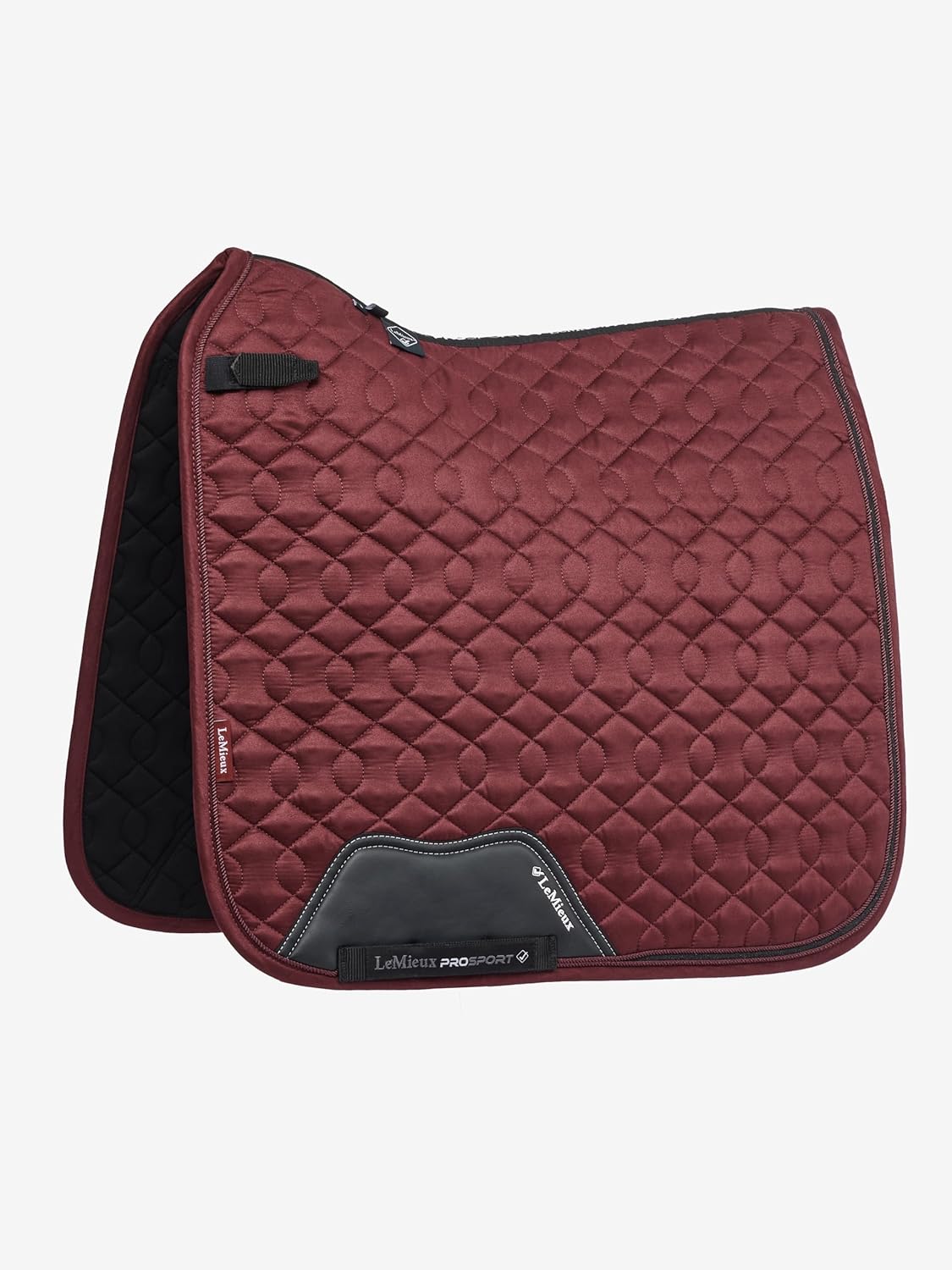 LeMieux Crystal Suede Dressage Square - Sparkle & Braided Detail Trims - Equestrian Saddle Pad