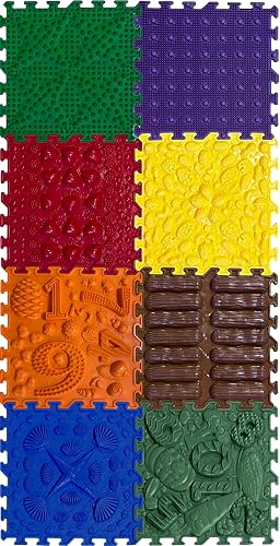 ORTO NATURE Alfombra Puzzle Sensorial de Masaje, 8 Piezas (Happy Path)