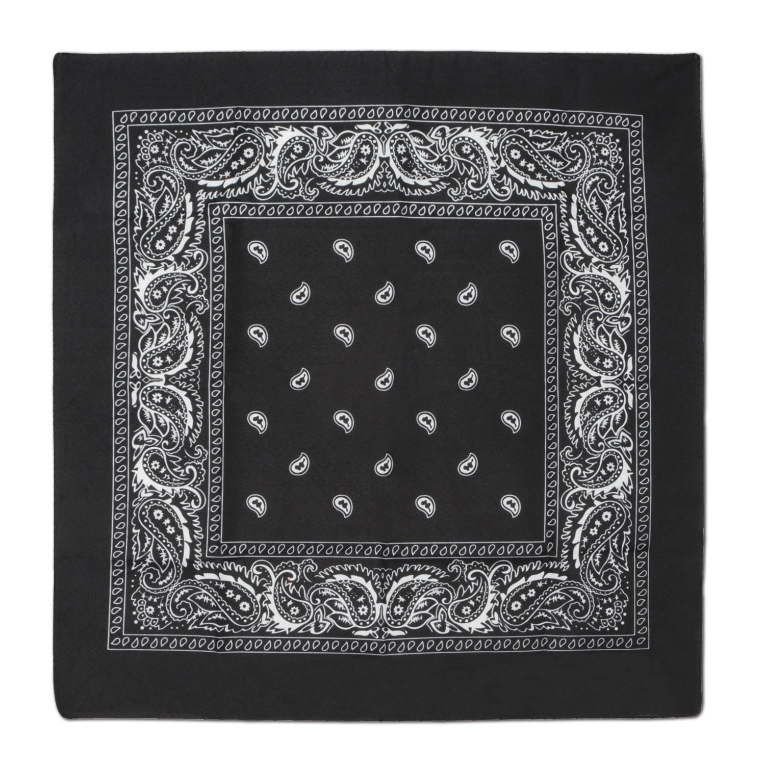 小物 60S VINTAGE BLACK COOKIE PATTERN BANDANA Black Elements Bandana - Abracadana