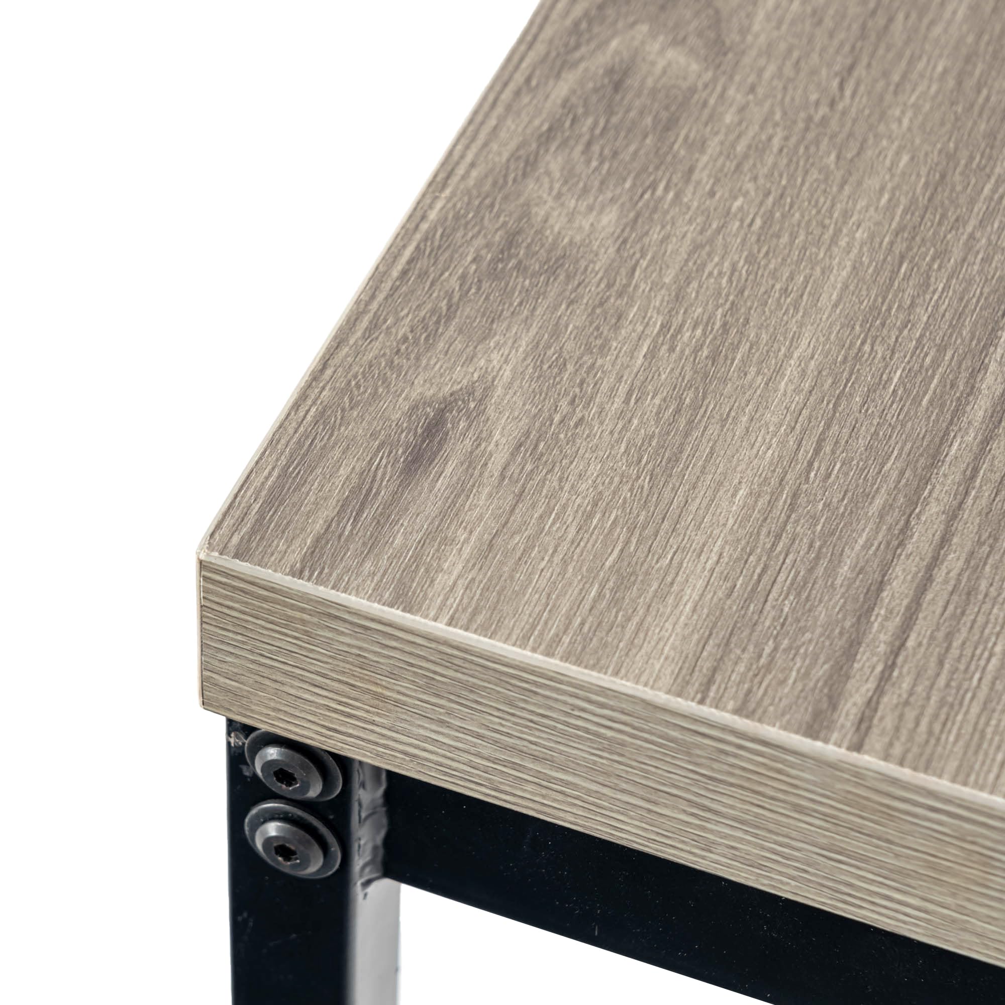 FurnitureR Tables de Cafétéria en Grise, Table de Cantine Scolaire pour 4 à 6 Personnes, Plateau en Bois Epais avec Structure Métallique, pour Les Repas et Les Réunions, 120x70x75cm