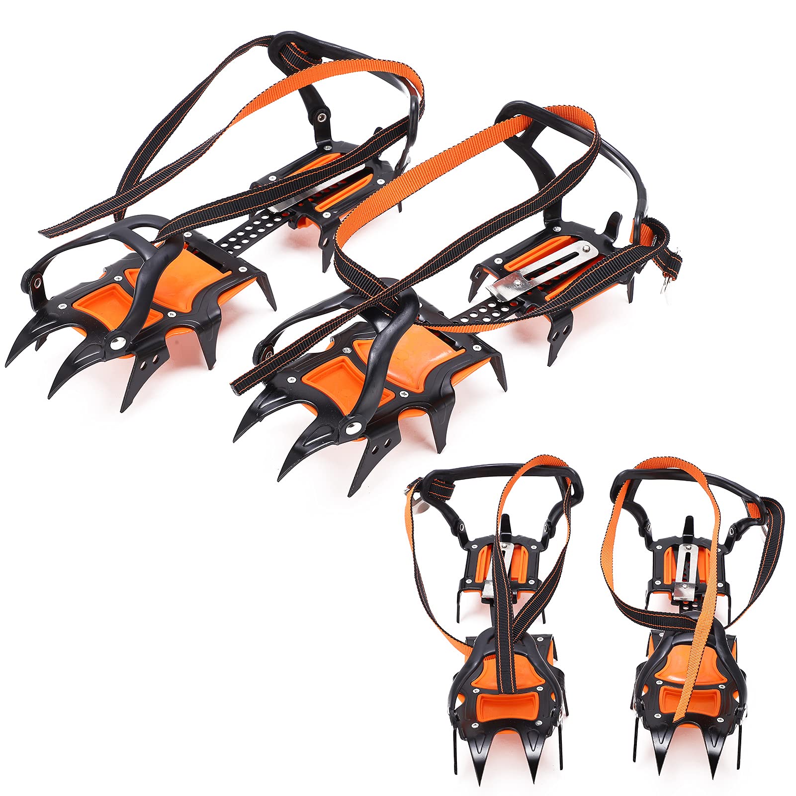 Crampons Anti Slip 12 Denti ad alta resistenza Stilla forte Stilling Ice Gatte per il Deserto della Giornata della neve