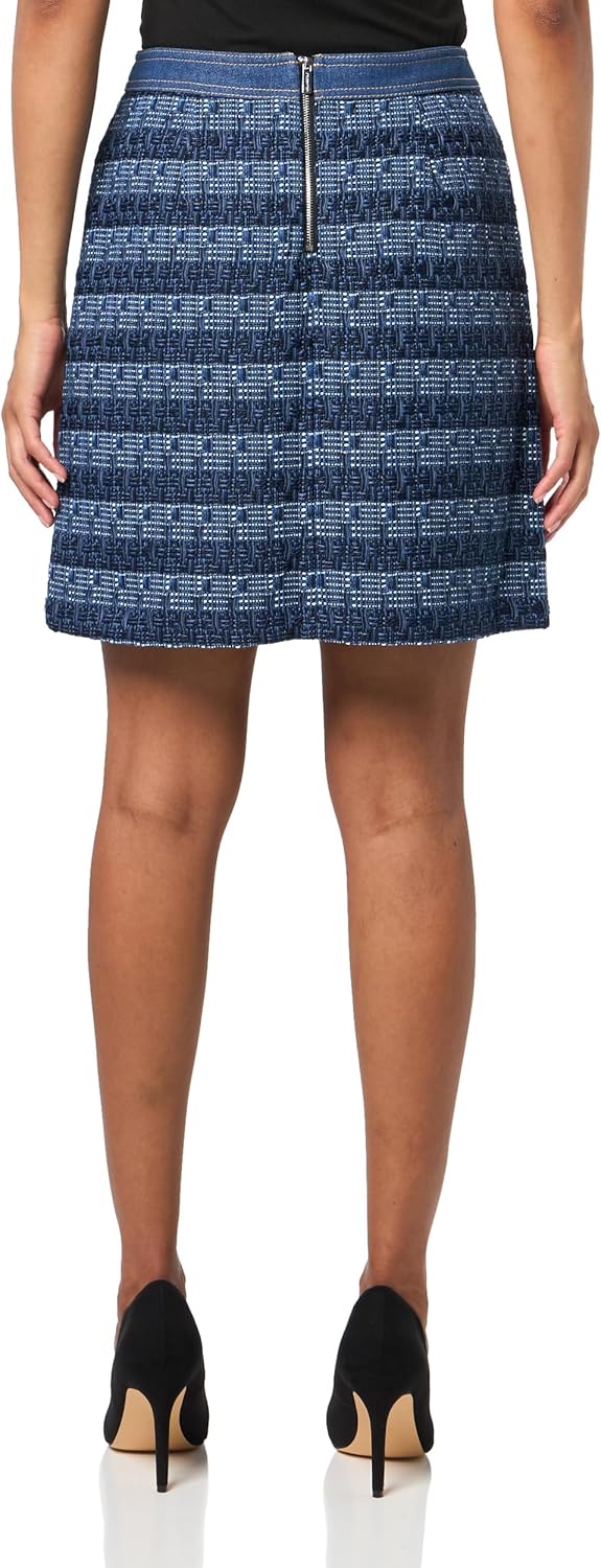 Karl Lagerfeld Women's Denim Tweed Skirt