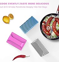 Vista 4 de G Cortador de perros calientes para perros calientes, herramienta de corte de salchichas de plástico para barbacoa, campamento al aire libre