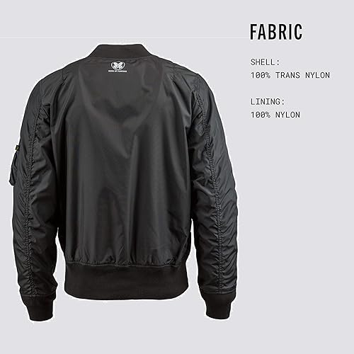 Miniatura 5 de Alpha Industries MA-1 Skymaster Chamarra de aviador impermeable para hombre.