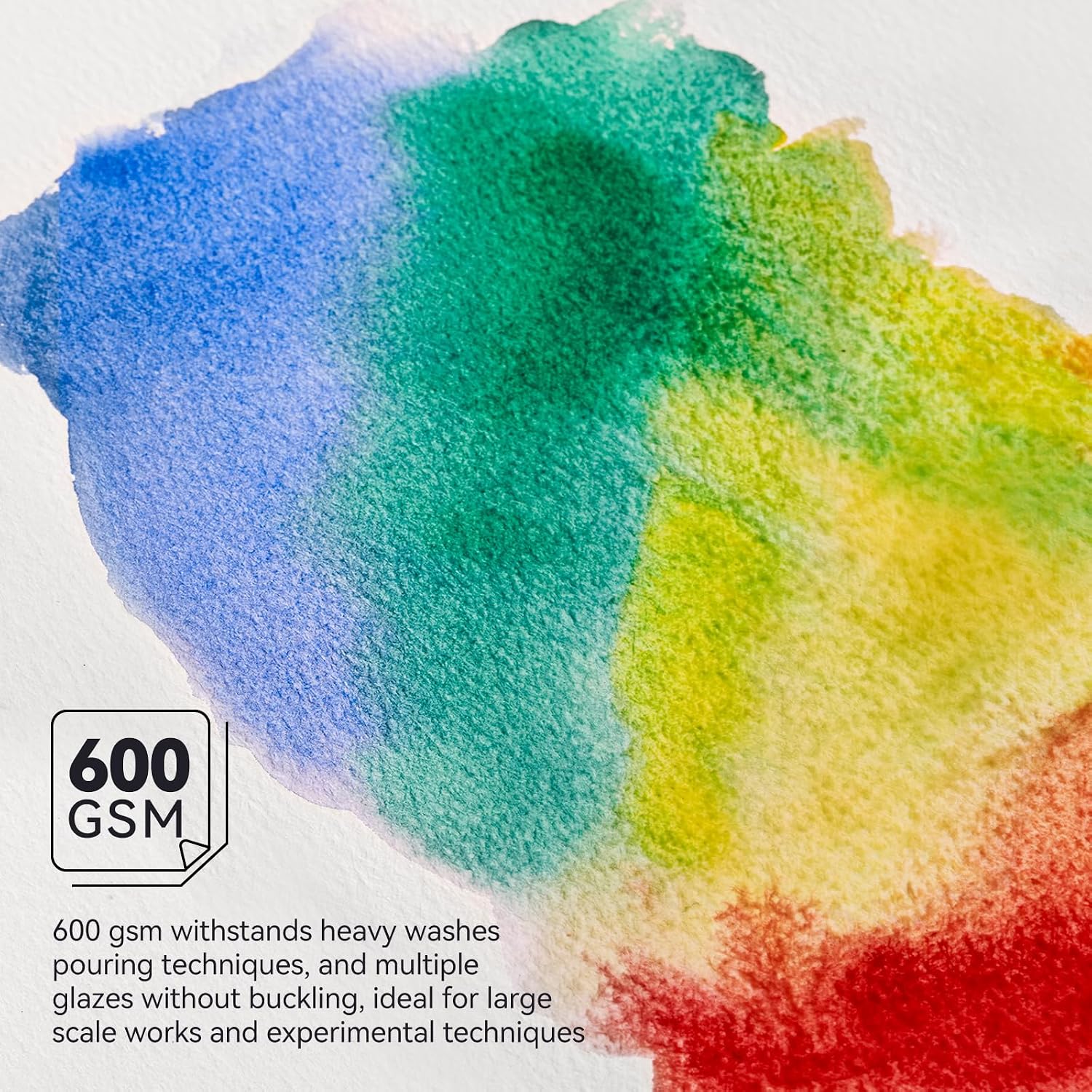 LIGHTWISH Watercolor Paper Bulk, 100% Cotton Cold Press 600gsm, 2 Pack, Total 24 Sheets A5 Hole-Punched Replaceable Paper for Artists, Adults,Students,5.8 * 8.2 Inches