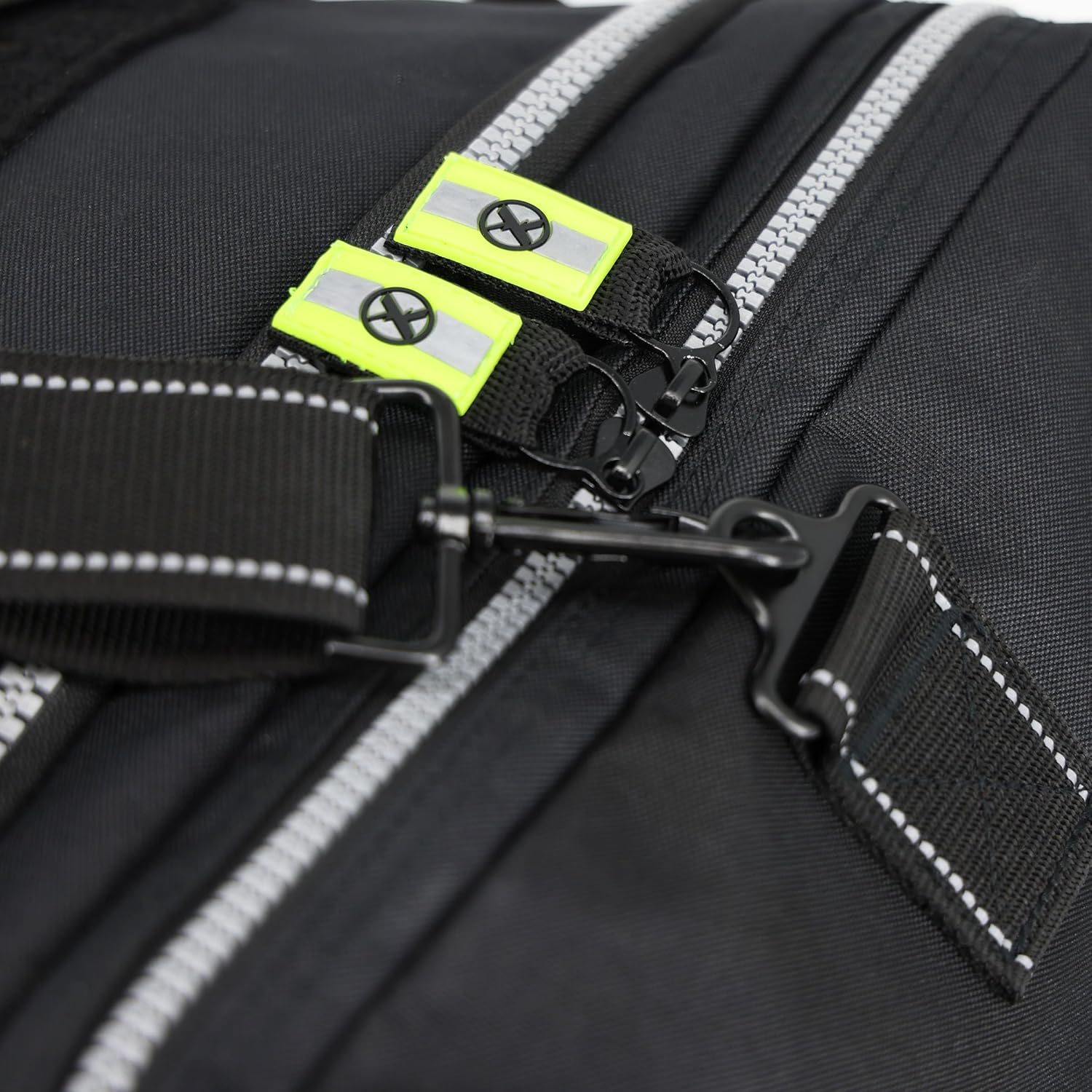 Newly Redesigned Lightning X Firefighter Fireman Quad-vent Turnout Gear Bag w/Helmet Compartment, Mesh Vents & Maltese Cross for First Responder