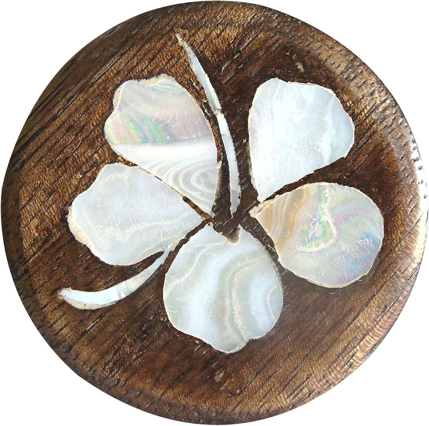 Perilla Home Set of 6 Wooden Knobs for Cabinets & Drawers Decorative Hibiscus Flower Antique Knobs for Home Kitchen Cabinet Hardware Cupboard Glass Door Dresser Wardrobe and Drawer Pulls