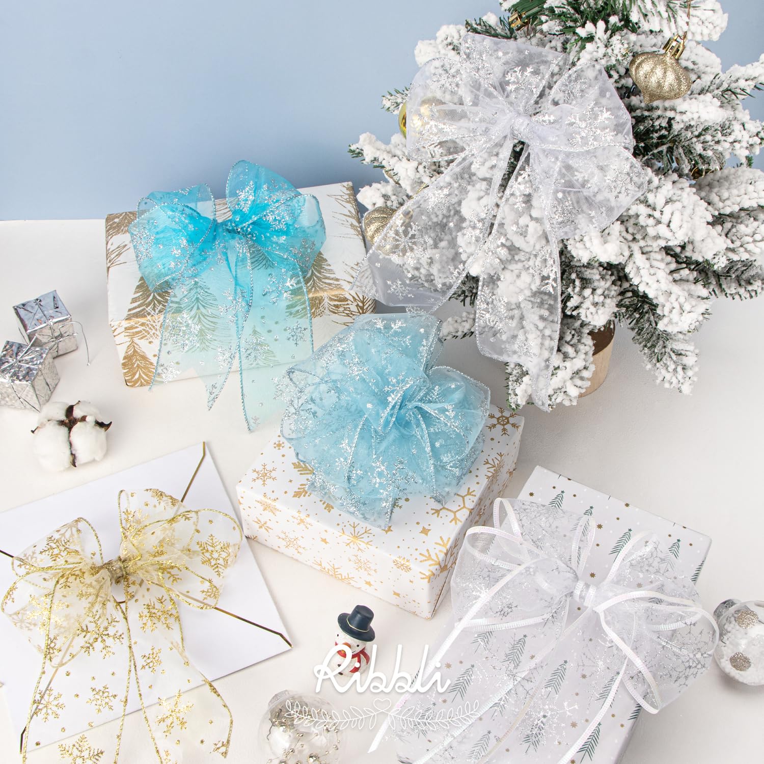 Ruban De Noël à Paillettes - 6,3 Cm De Large X 2 M De Long