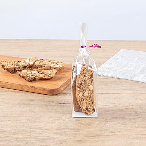 Miniatura 9 de Bag Tek - Restaurantware - Bolsas de celofán transparente sellables con calor con inserto de papel - Caja de 100 bolsas de 2 x 1.5 x 5 pulgadas