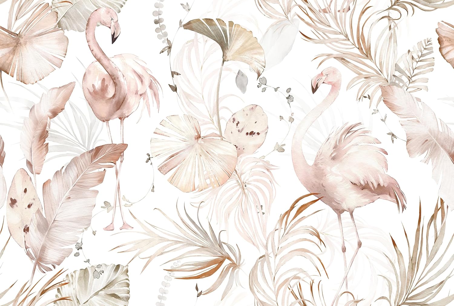 Livelynine 17.5x276 Cute Pink Peel and Stick Wallpaper Giraffe Bird Tree Elephant Animal Wall Paper Mural Girly Pink Contact Paper Self Adhesive Kids Bedroom Girls Room Nursery Wildlife Landscape