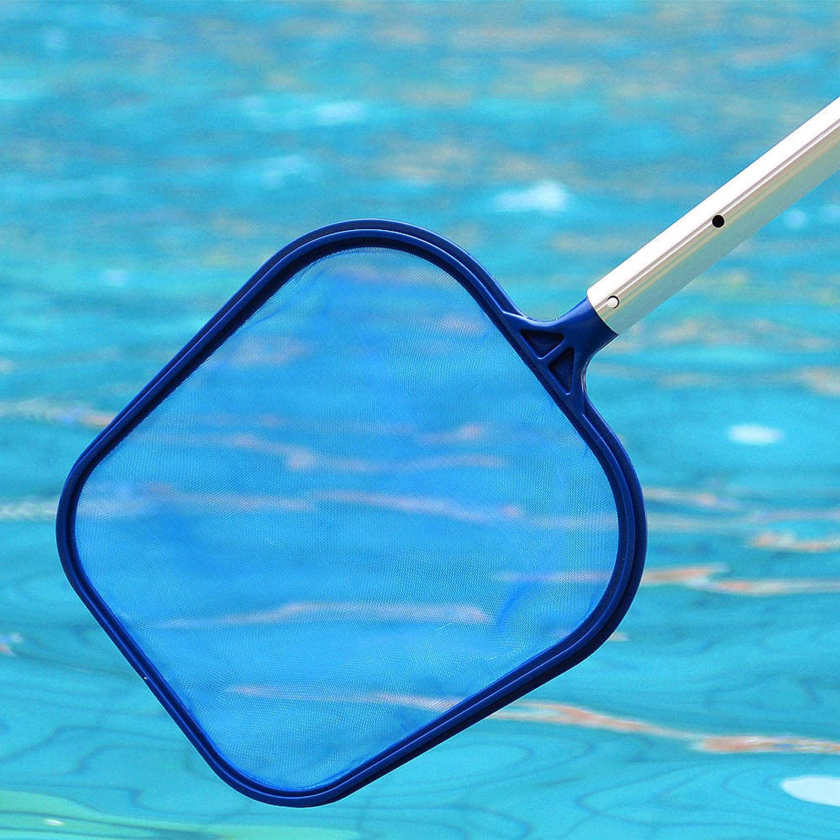 Épuisettes de Surface pour Piscine, ramassage des Feuilles de Surface, Filet de Nettoyage, Pool Net Leaf Skimmer 44,5 * 30cm