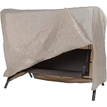 MODERN LEISURE Patio Swing Cover - Outdoor Furniture Protection Perfect for Patio, Deck, and Porch - Works for Single-, Double-, and Triple-Seater Swings - 87" L x 64" D x 66" H - Beige, Khaki