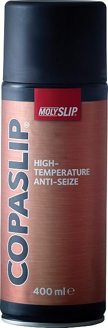 Molyslip COPASLIP High-Temperature Copper Anti-Seize Spray Grease 400 ml - Withstands Extreme Temperature (Up To 1100°C) - Protects Against Galling, Seizure, Rust, Corrosion & Environmental Corrosion