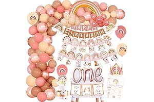Boho Rainbow 1st Birthday Decorations: Unveil Your Little Wildflower's Joyous Day