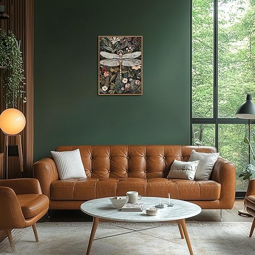 Miniatura 3 de Arte de pared (libélula oscura, 8x10, enmarcado)