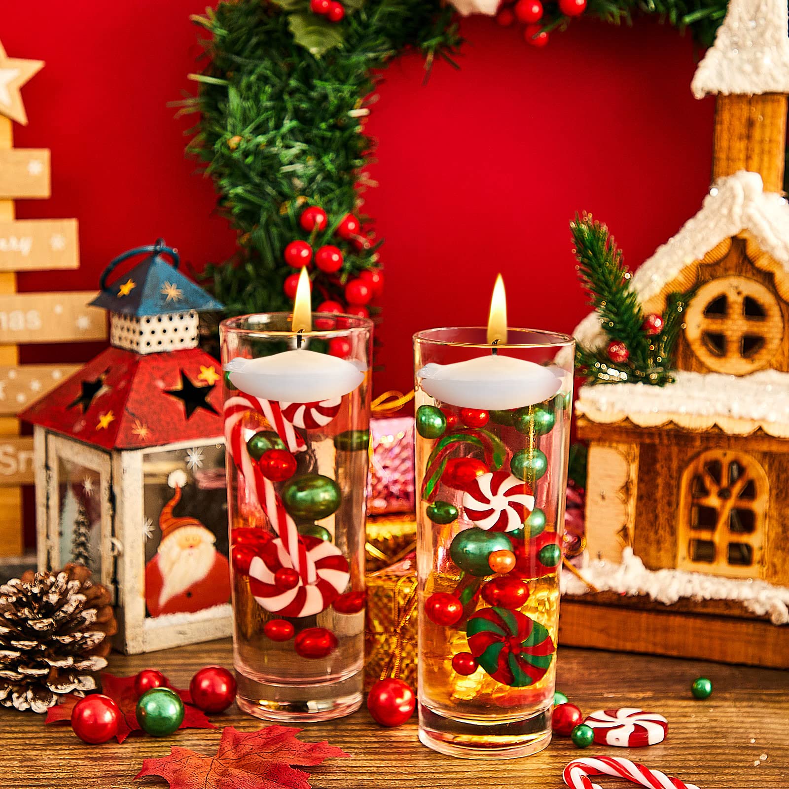 Perlas De Relleno De Jarrón De Navidad, Perlas De Candyland Cuentas De  Geles De Agua Velas, image size:1600x1600