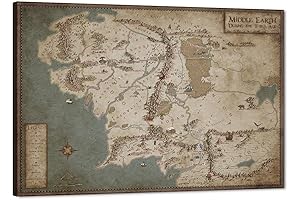 Middle Earth Canvas Wall Art: A Majestic Journey into Tolkien's Masterpiece