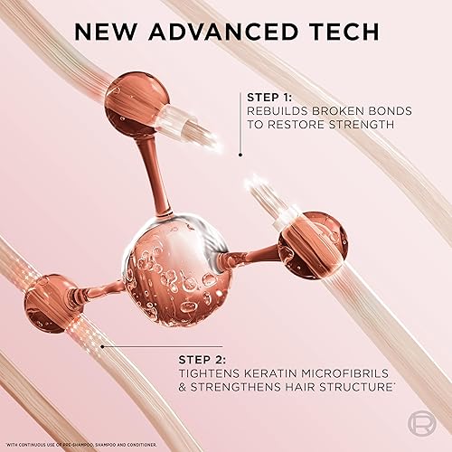 Miniatura 4 de L'Oreal Paris Acondicionador sin sulfato para reparación de la unión para cabello dañado, cuidado capilar fortalecedor con ácido cítrico, repara los