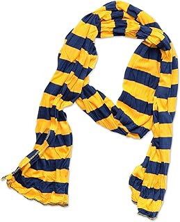 blue yellow scarf
