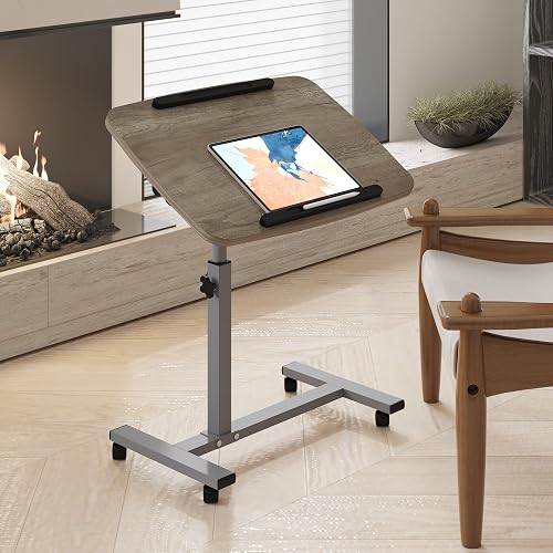 Adjustable Mobile Laptop Desk with Wheels