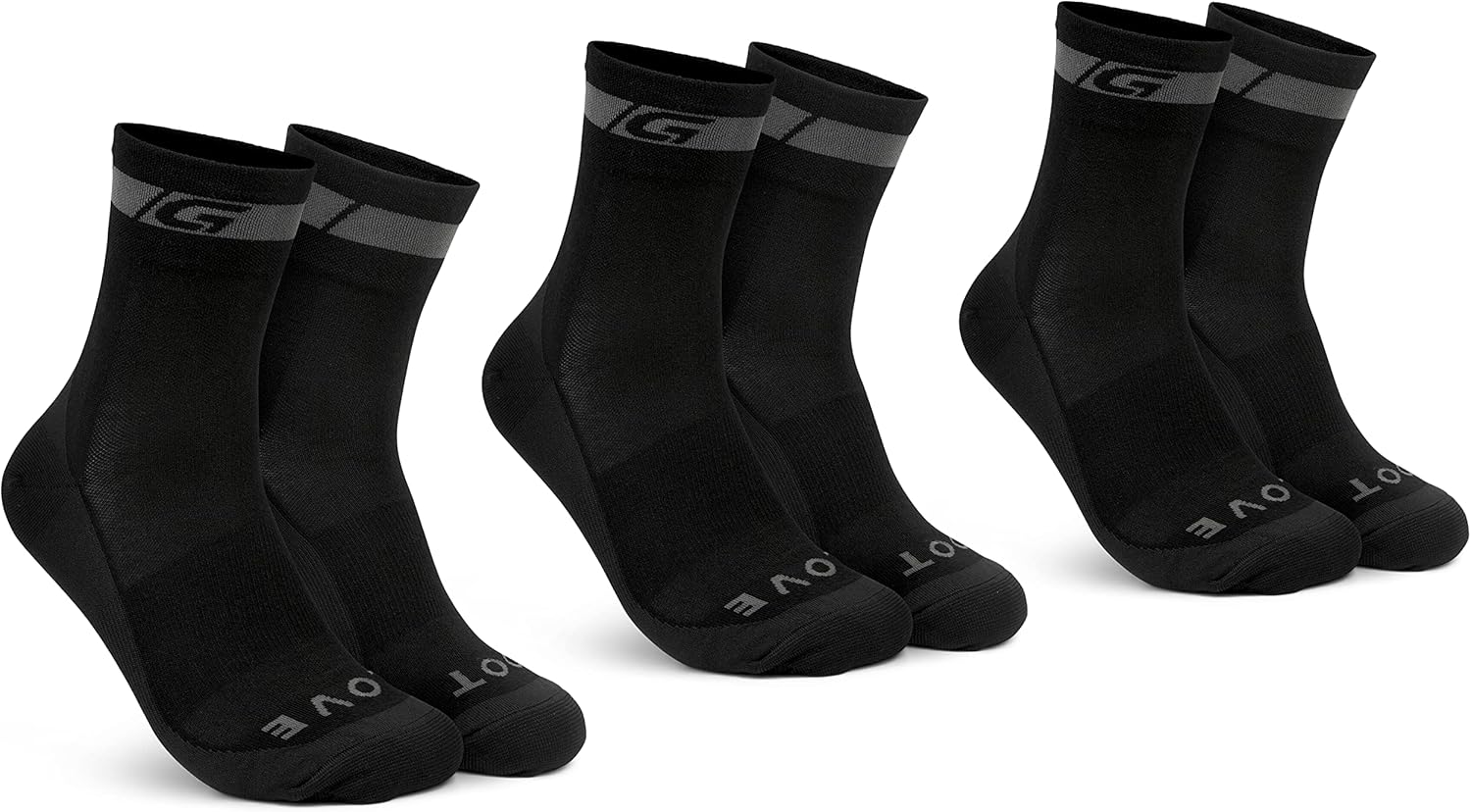 GripGrab Regular Cut Merino Cycling Socks Single & Multi-Pack Box of 1 and 3 Pairs Breathable Merino Wool Bike Socks