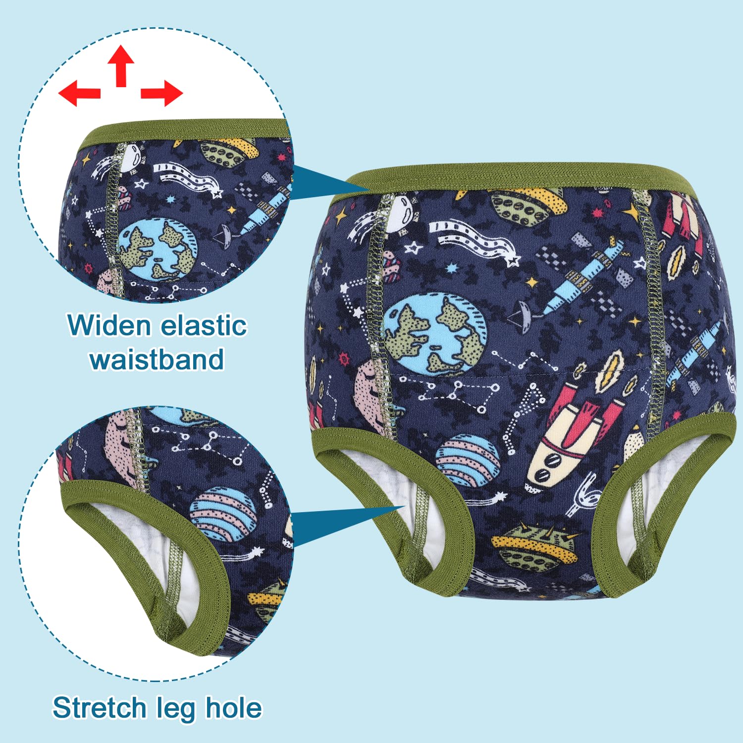 MOEMOE BABY Culotte Apprentissage Propreté Garçon, 4 Paquets