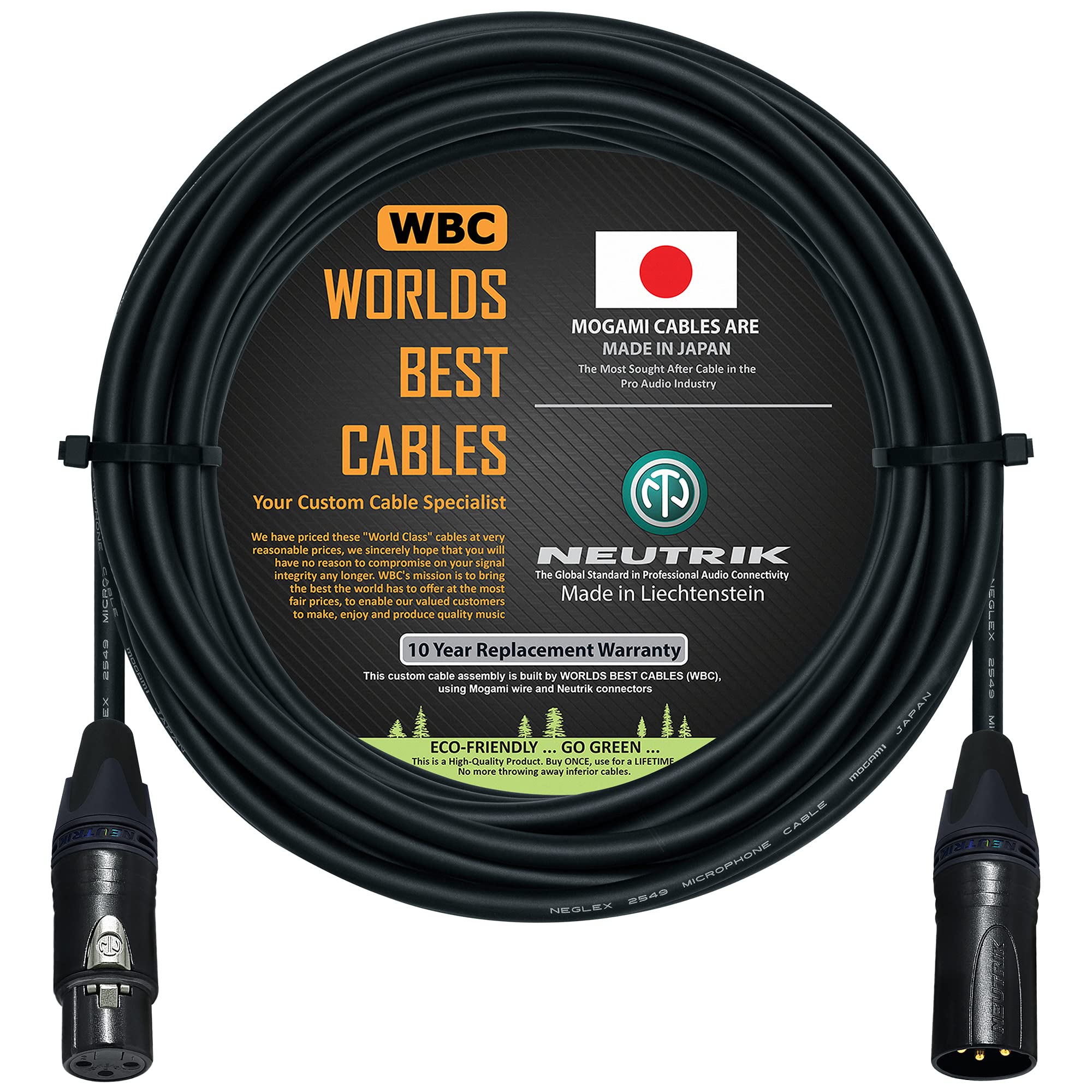 Buy 40 Foot Balanced Microphone Cable CUSTOM MADE By WORLDS BEST