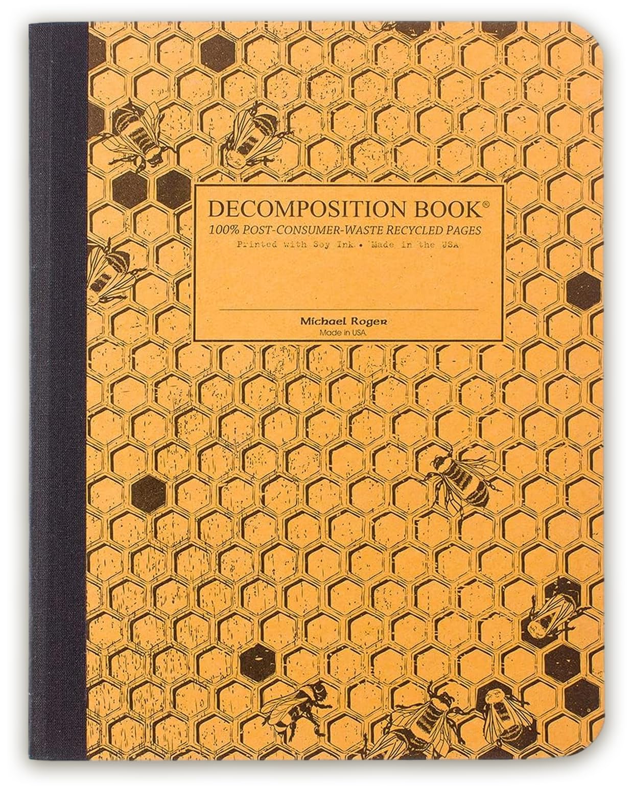 Decomposition Honeycomb College Ruled Composition Notebook - 9.75 x 7.5 Journal with 160 Lined Pages - Notebooks for School Supplies, Home & Office -