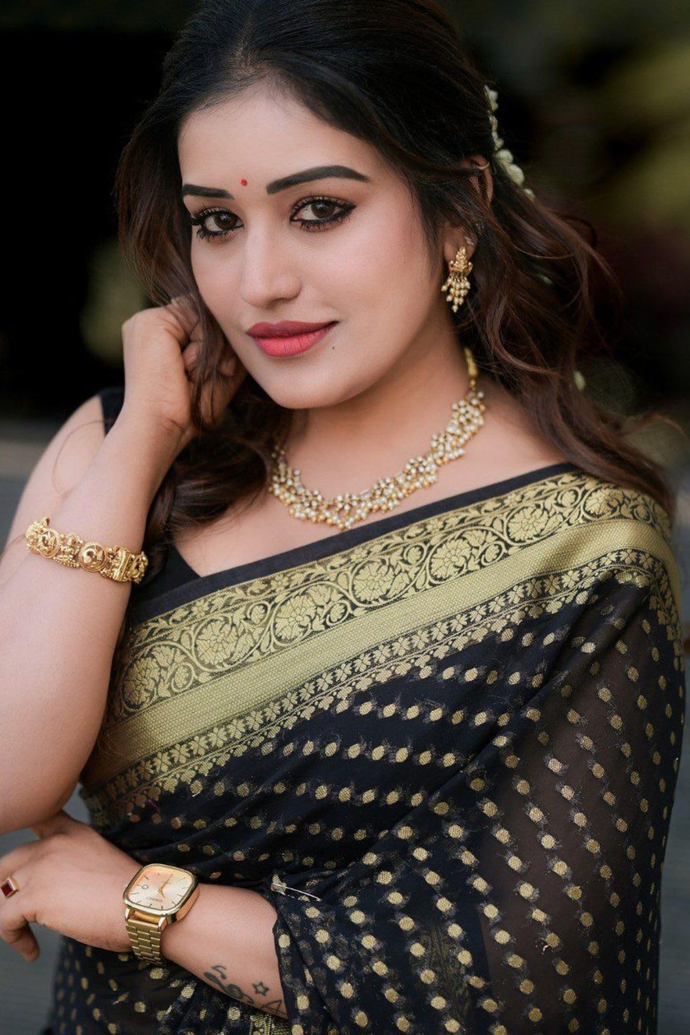 SGF11 Women's Kanjivaram Pure Soft Silk Saree With Unstitched Blouse Piece product image 4