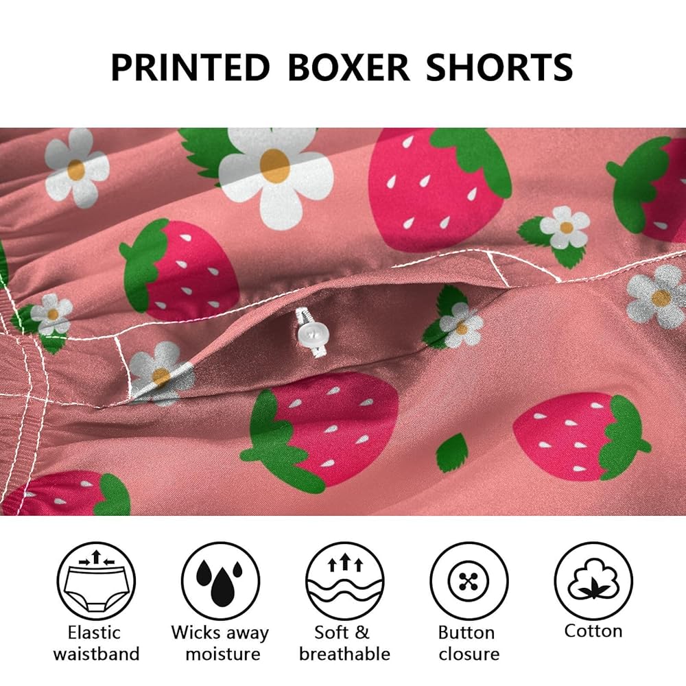 ★SCULPTOR★ Cotton Boxer Pants Strawberry SC24A432PK ☆SCULPTOR☆ Cotton Boxer Pants Strawberry SC24A432PK