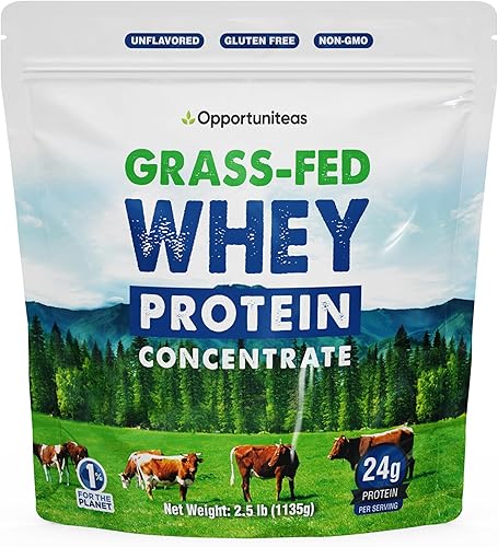 Concentrado en polvo de proteína de suero alimentado con hierba sin sabor y sin azúcar suplemento de proteína pura para bebidas batidos batidos