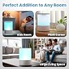 Humidificador Everlasting Comfort 2.5L de llenado superior para dormitorio – silencioso, fácil de llenar y limpiar, 24 horas, luces nocturnas, temporizador, niebla fría ultrasónica, apagado automático, blanco 7