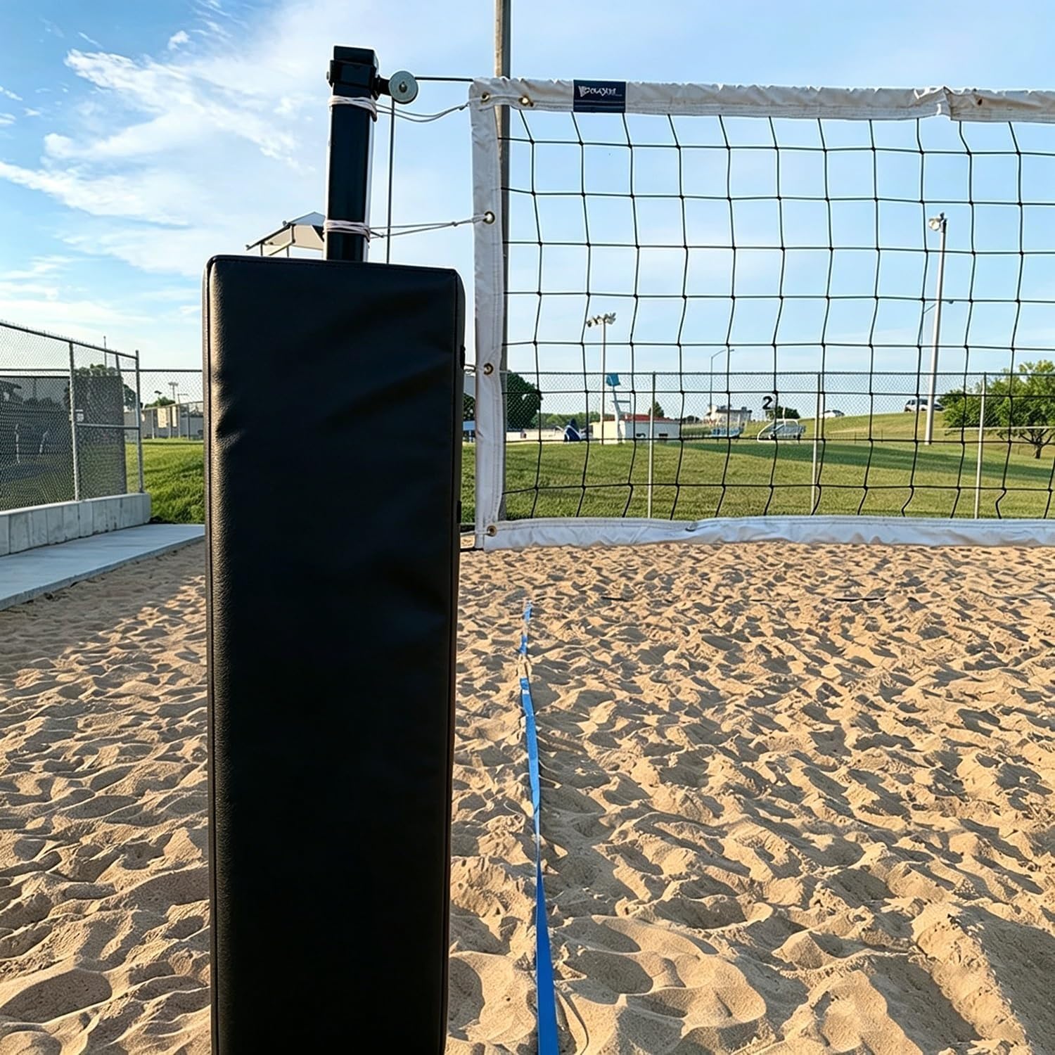 AVLLSO Basketball Pole Pad 6ft Tall Square Pole Protector Pad for Playground Parking Garage, 3x3/ 4x4/ 5x5/ 6x6/ 7x7/ 8x8, Safety Pole Pad, Impact - Resistant(Black,4"X4"(10X10CM))