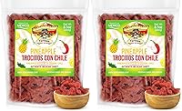 Vista 11 de Don Turinos - Caramelo mexicano de piña y chile seco, trozos naturales suaves y secos, dulce mexicano tradicional, sabor dulce y picante, de Don