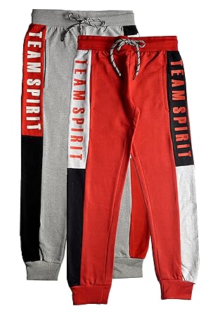 2-Pack Cotton Regular fit Boy's & Girls Joggers Track Pants