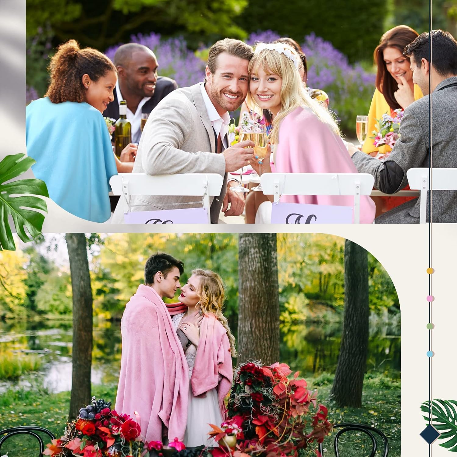 Remerry 32 Pcs Blanket Bulk 60 x 50 Inch Large Fleece Blankets Cozy Double Sided Throws Valentines Wedding Gifts for Women Men Classroom Exchange Office Party Favors Home Decor - Image 2