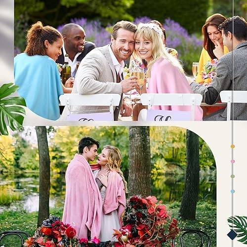 Miniatura 2 de 32 mantas de forro polar a granel de 60 x 50 pulgadas, mantas de forro polar de doble cara, mantas suaves y acogedoras para automóvil, viajes,