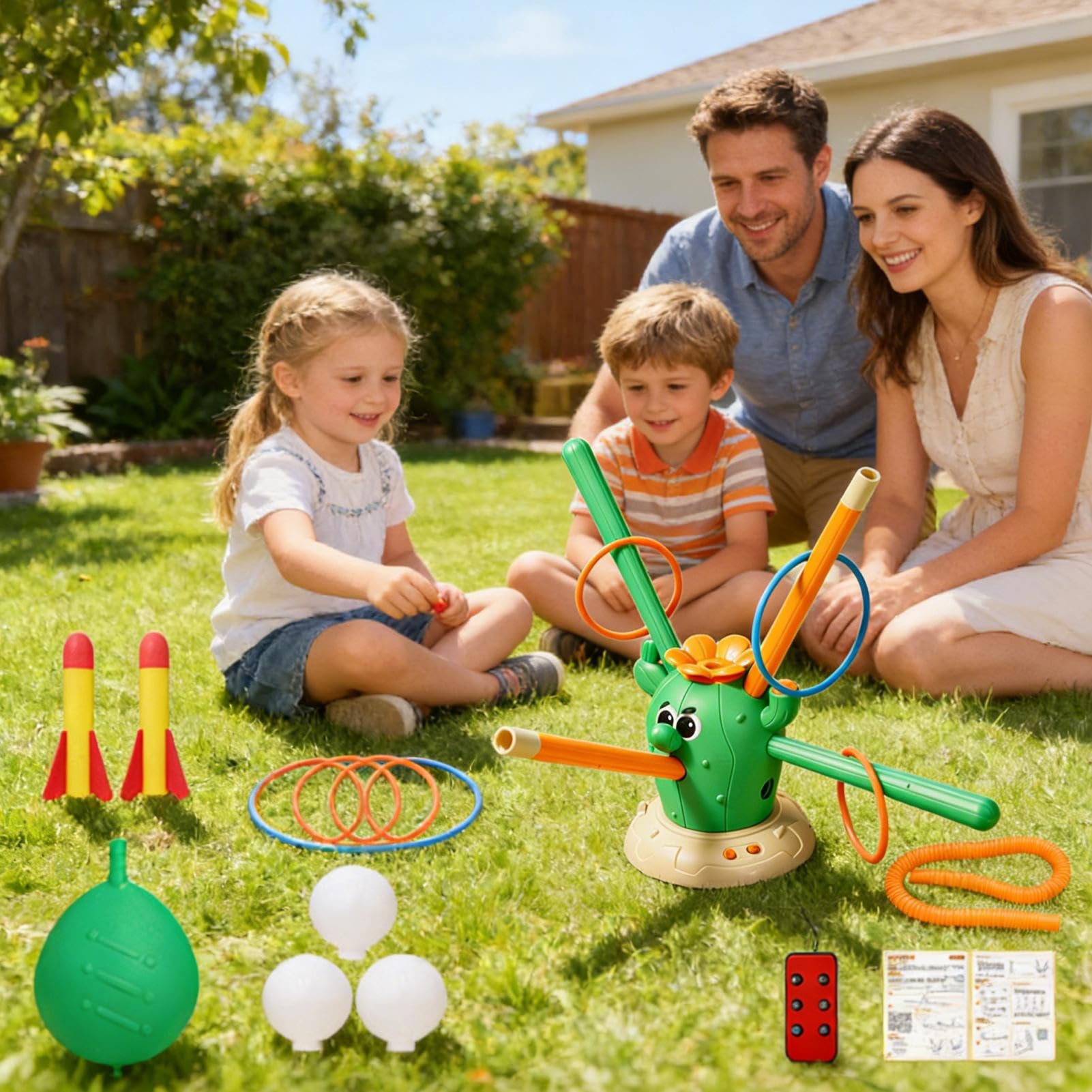 Juguete Saltarín 4 en 1 Divertidos Juegos Deportivos de | Juguetes Interactivos Musicales de Salto para Exteriores para Niños y Niñas, Exterior, Colegio, Aula, Jardín,
