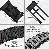 Vista 5 de Manijas de agarre de barra enrollable para Jeep, paquete de 4, asas de agarre para Jeep para Wrangler JK YJ TJ JL & Gladiator JT 2021 2022 2023 2024