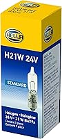 Vista 3 de HELLA Bombilla halógena miniatura H21W 24V de larga duración