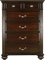 Vista 12 de 24/7 Shop at Home Syracuse - Juego de dormitorio de 6 piezas, tamaño Queen, nogal