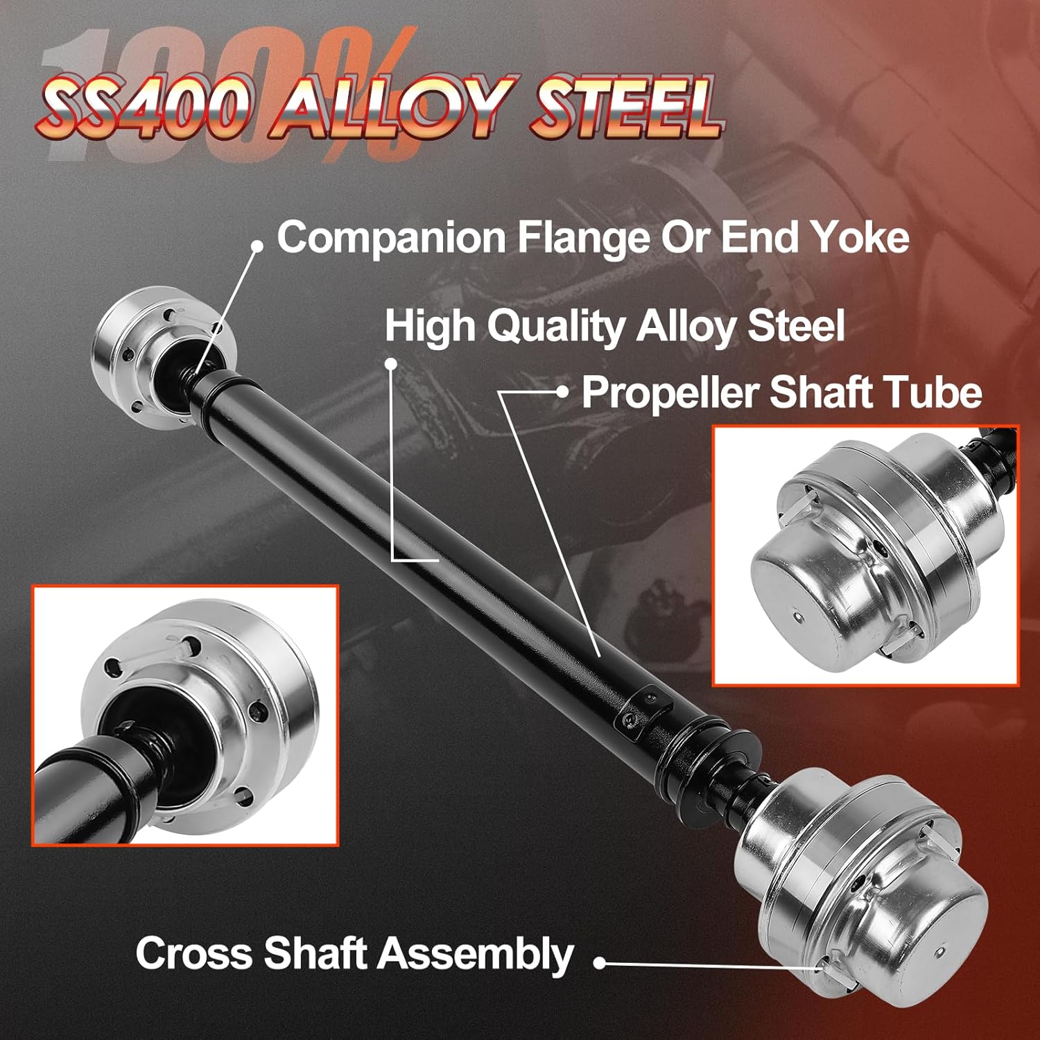 Front Complete Drive Shaft Fit for Ford F-150 2011-2017, Fit for Expedition & Lincoln Navigator 2015-2017, 4WD AWD, Prop Shaft Driveshaft Assembly Replace# FL3Z4A376A, BL3Z4A376B