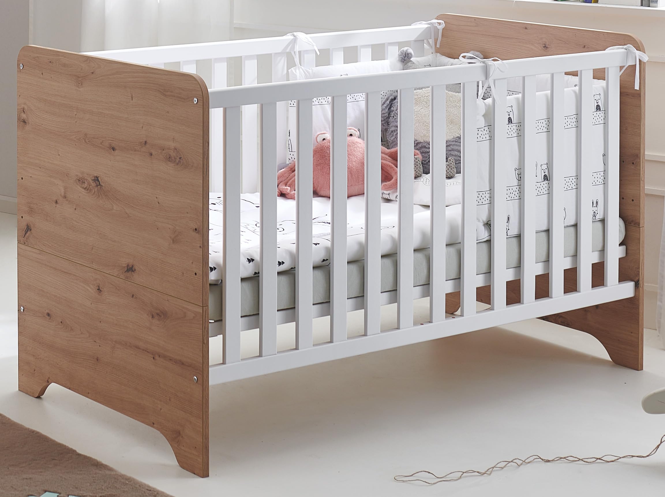 Babyzimmer Set Marlon 2. teilig Bett Wickelkommode